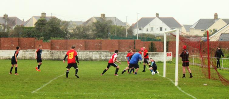More goalmouth action